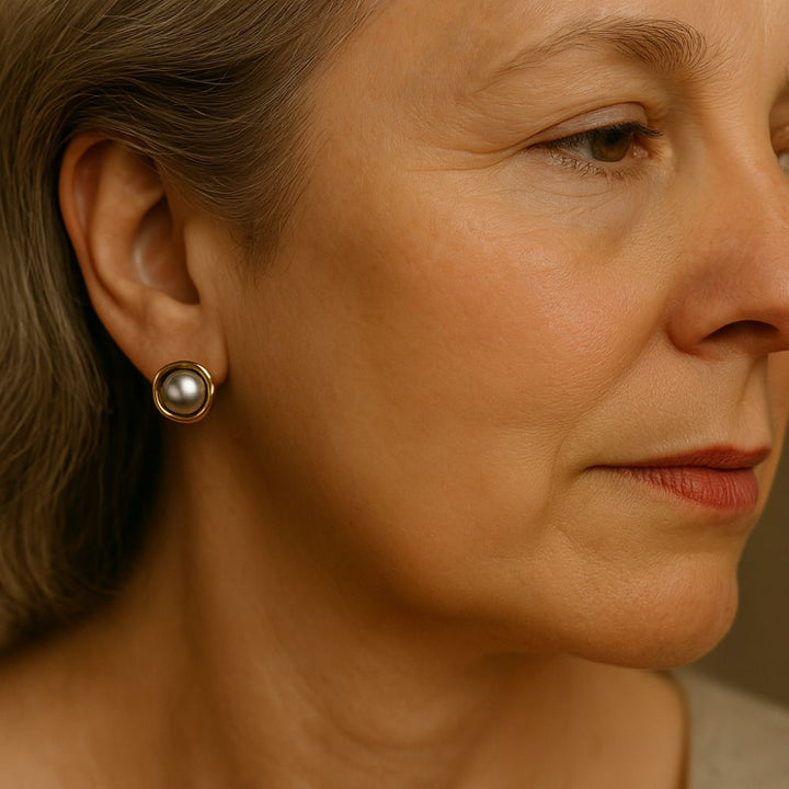 Elegant Black Pearl Earrings